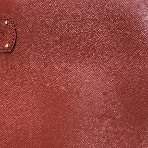 MICHAEK KORS BURGANDY TOTE BAG - Picture 6 of 14